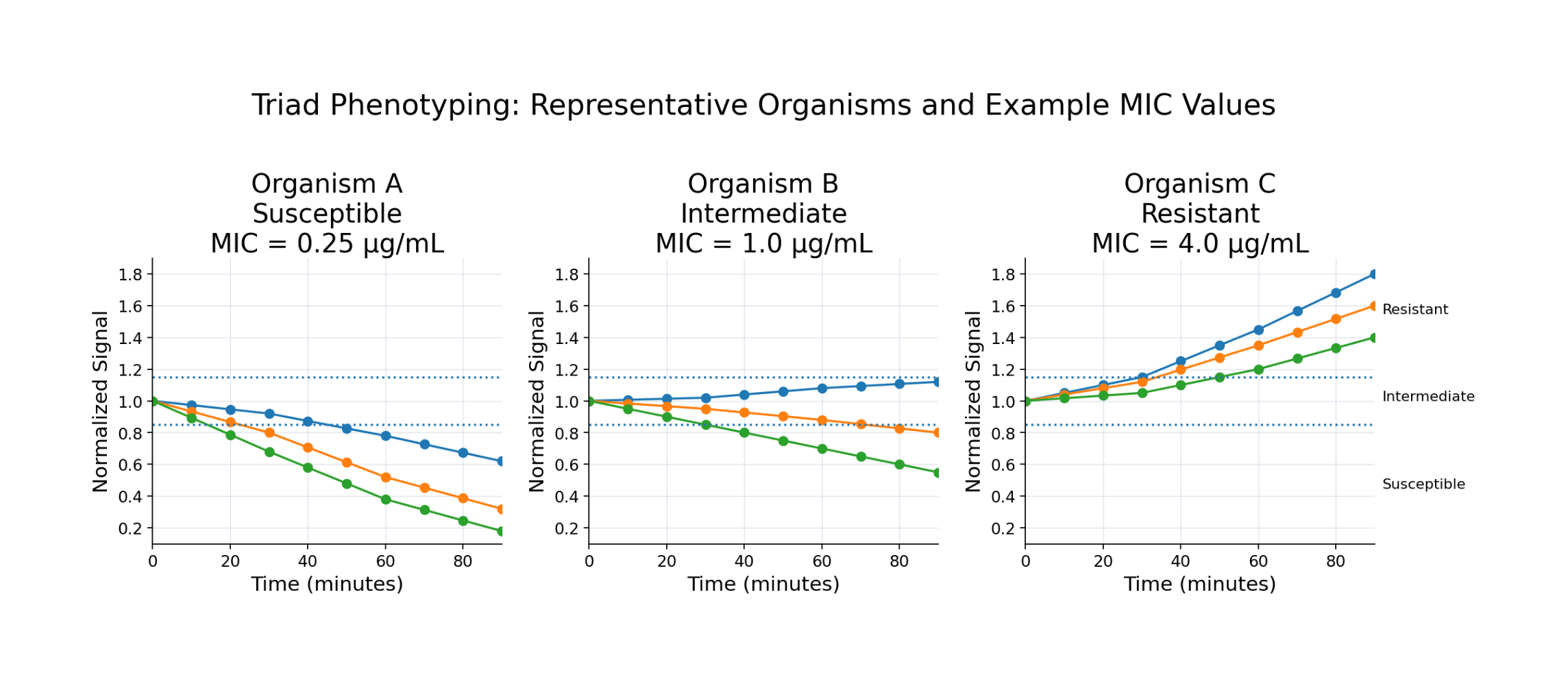 Continuous phenotypic measurement over the initial treatment window
