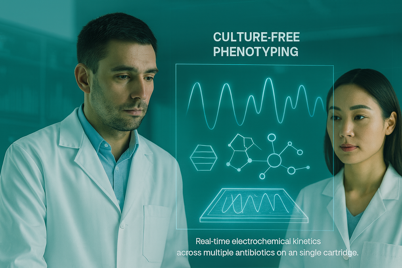 Clinicians reviewing rapid sepsis diagnostics