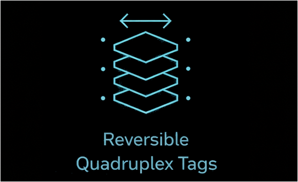 Reversible quadruplex tags icon